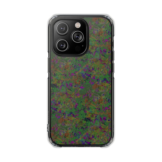 iPhone 14 Magnetic Clear Impact Case - Hidden Weave Series V3 No.24