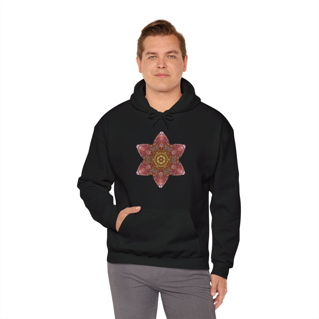 Unisex Heavy Blend™ Hooded Sweatshirt - Starflower Mandalas No.3