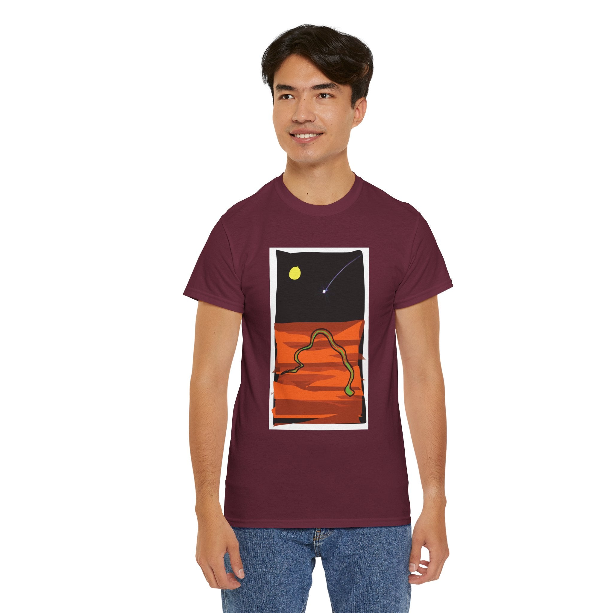 Unisex Heavy Cotton Tee - The Traveller Series (Shooting Star)