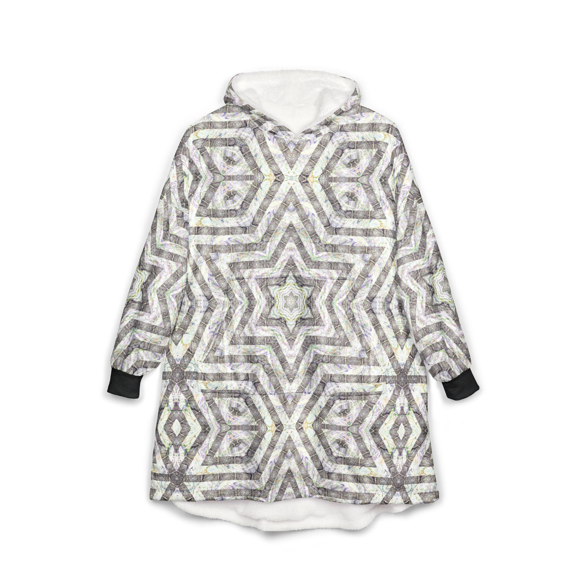 Unisex Hooded Blanket - P5 Kaleidoscopic No. 19