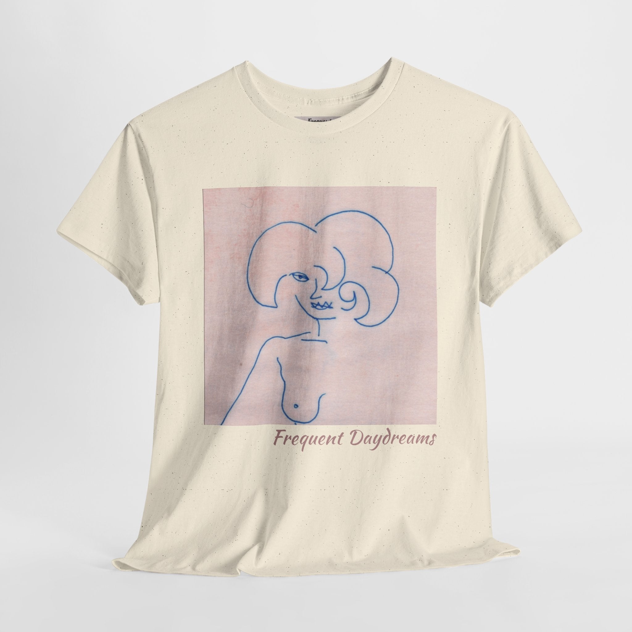 Unisex Heavy Cotton Tee - Frequent Daydreams Sketch No.45