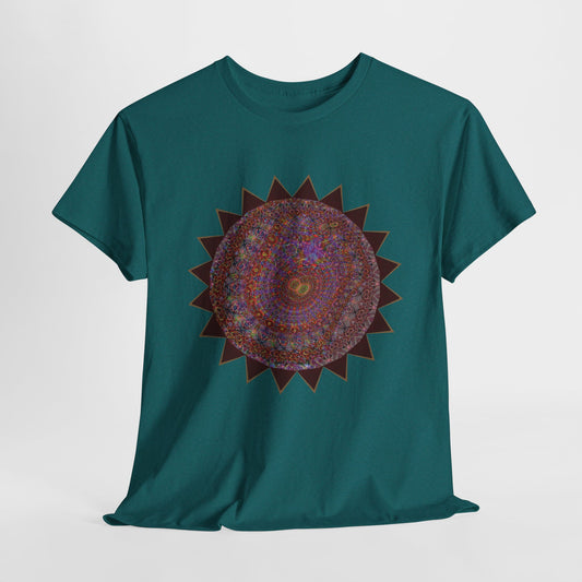 Unisex Heavy Cotton Tee - Mycelium Mandalas No.M18K4