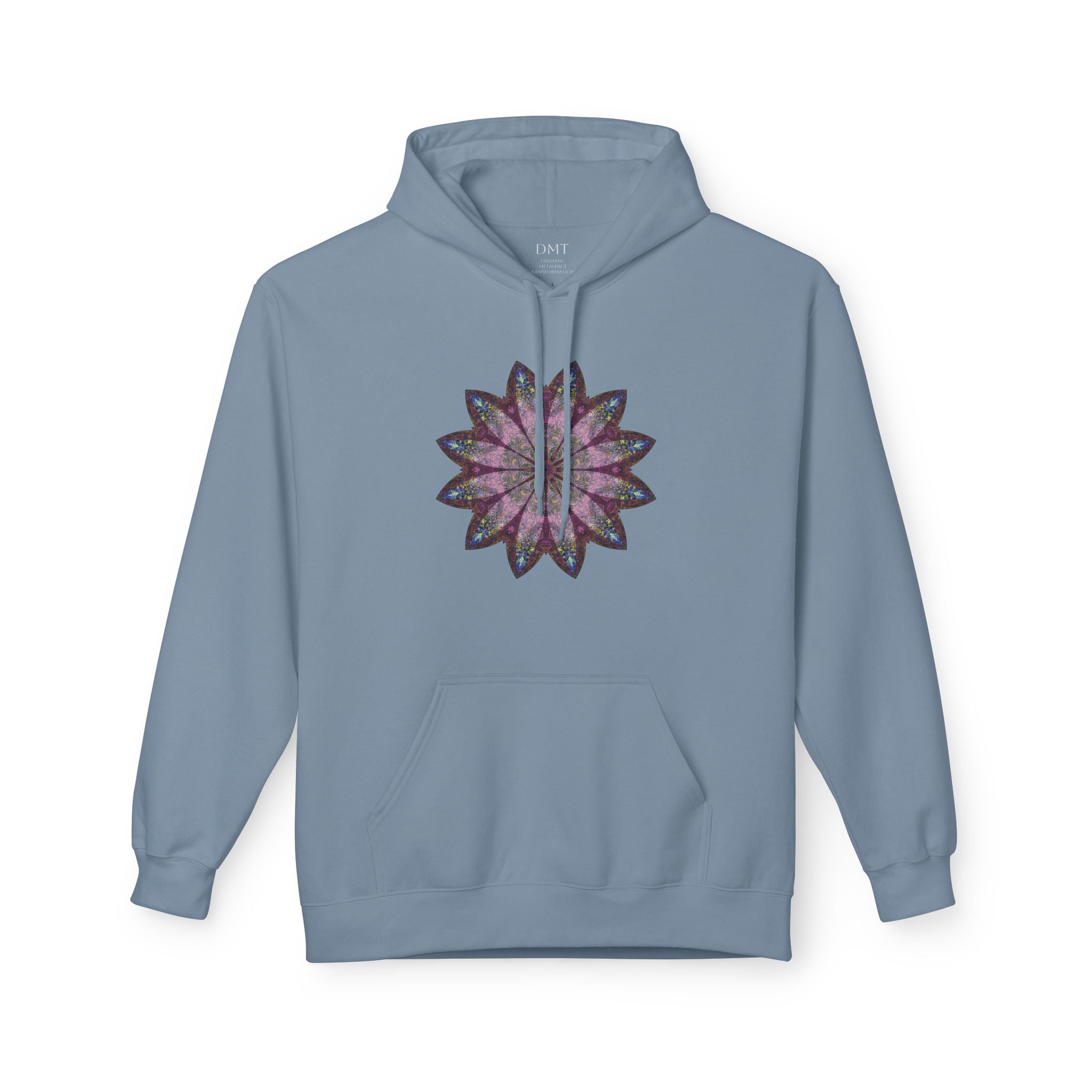 Unisex Midweight Softstyle Fleece Hoodie - Love Light Mandalas No.19