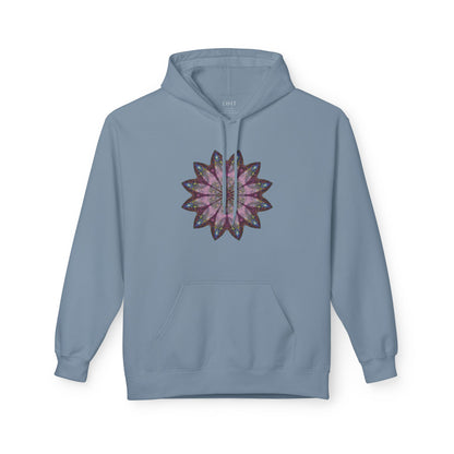 Unisex Midweight Softstyle Fleece Hoodie - Love Light Mandalas No.19