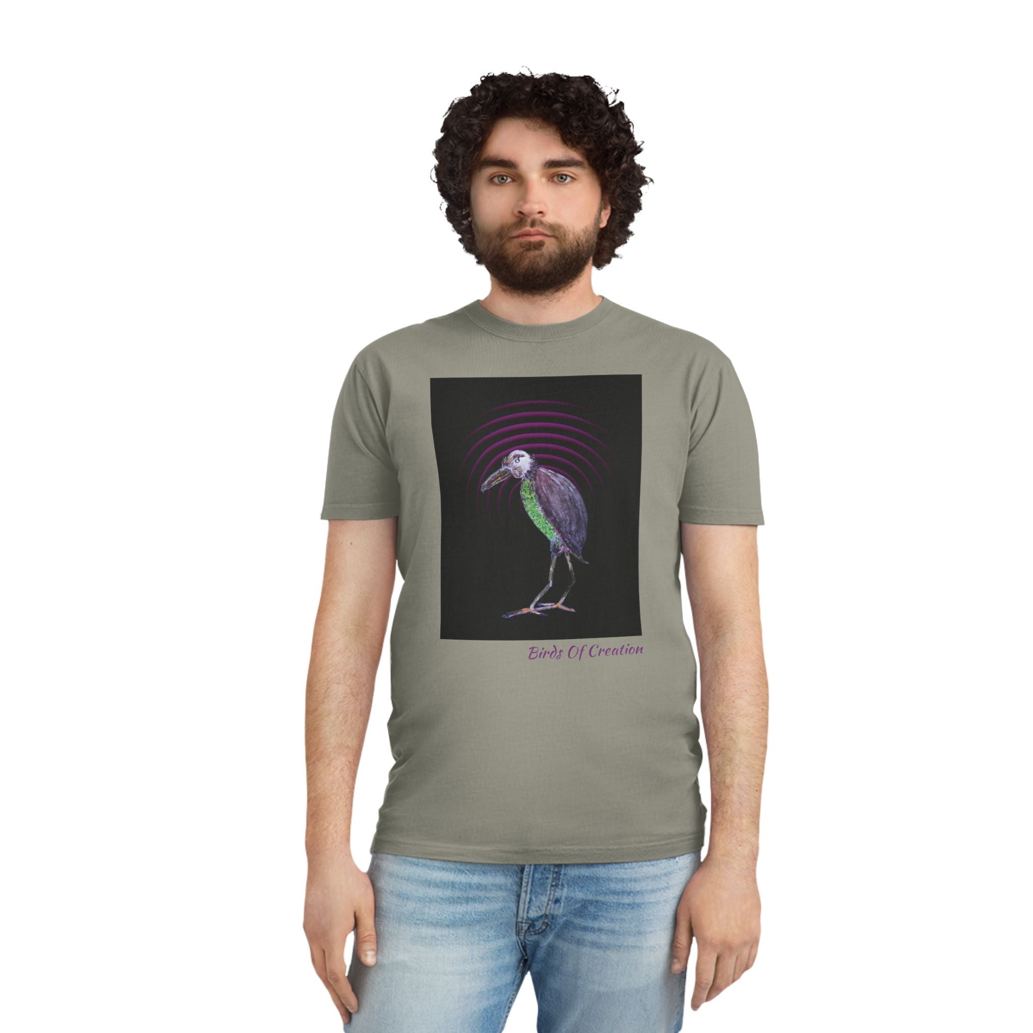 Unisex Faded Shirt - Birds Of Creation No.2b