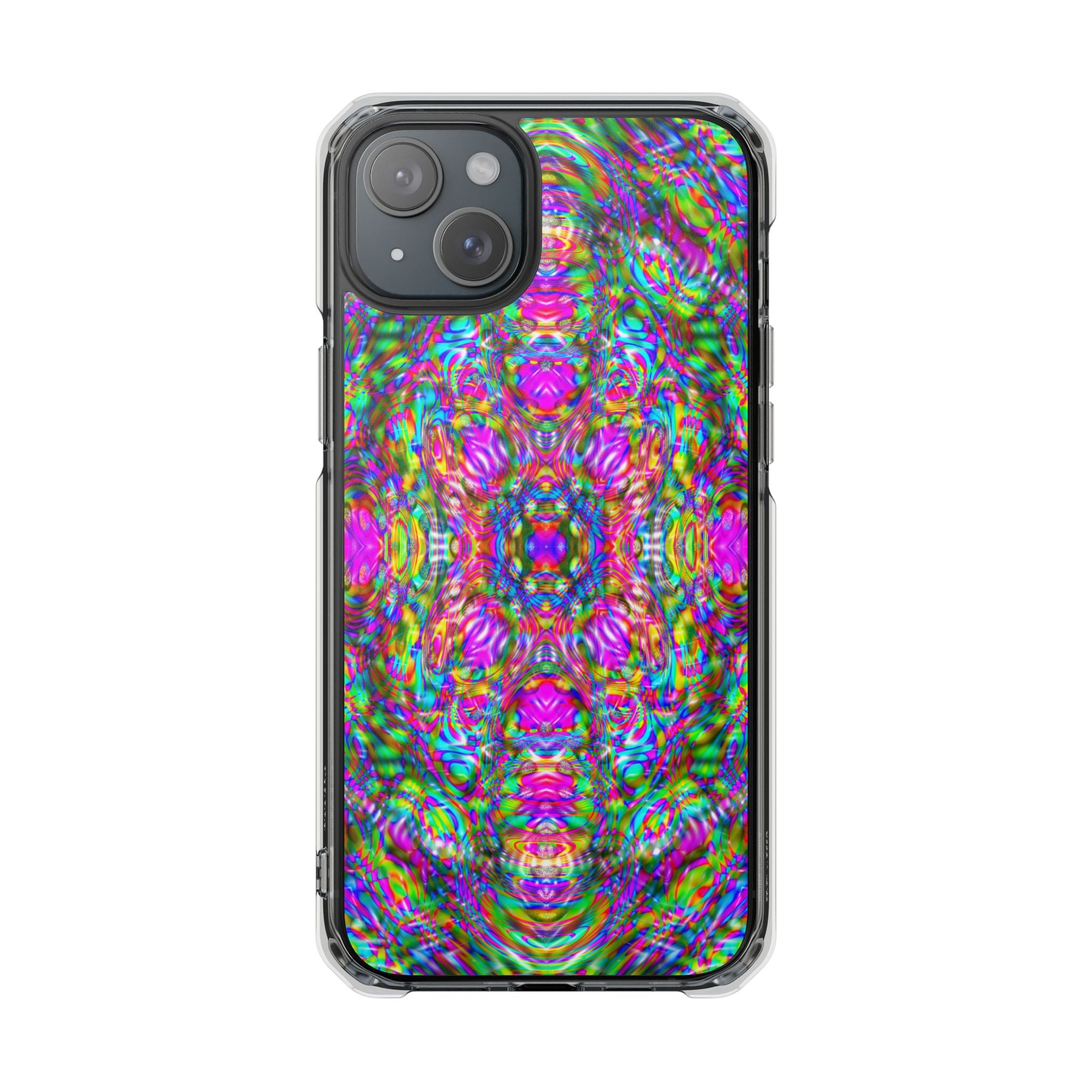 iPhone 15 Magnetic Clear Impact Case - DMT Scribe Tiles No.4