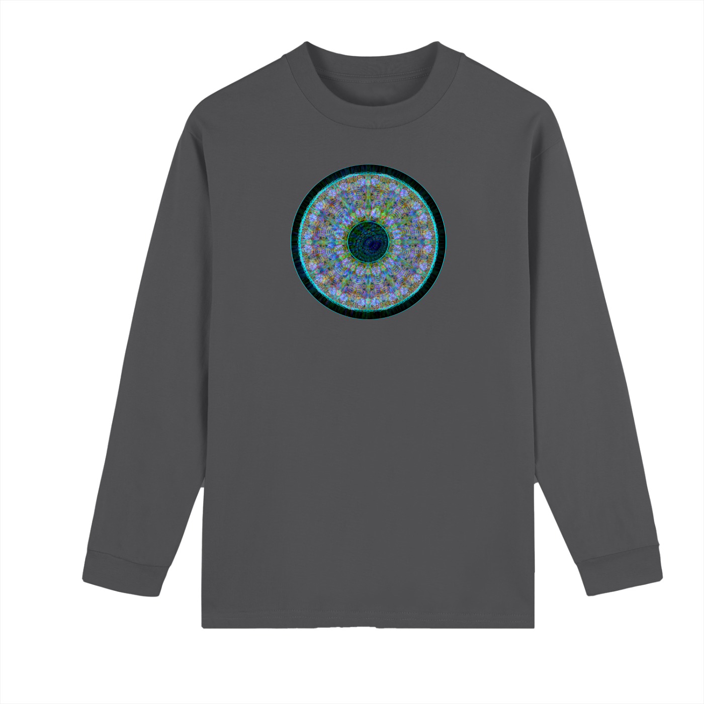 Crew Neck Drop Shoulder Long Sleeve Shirt