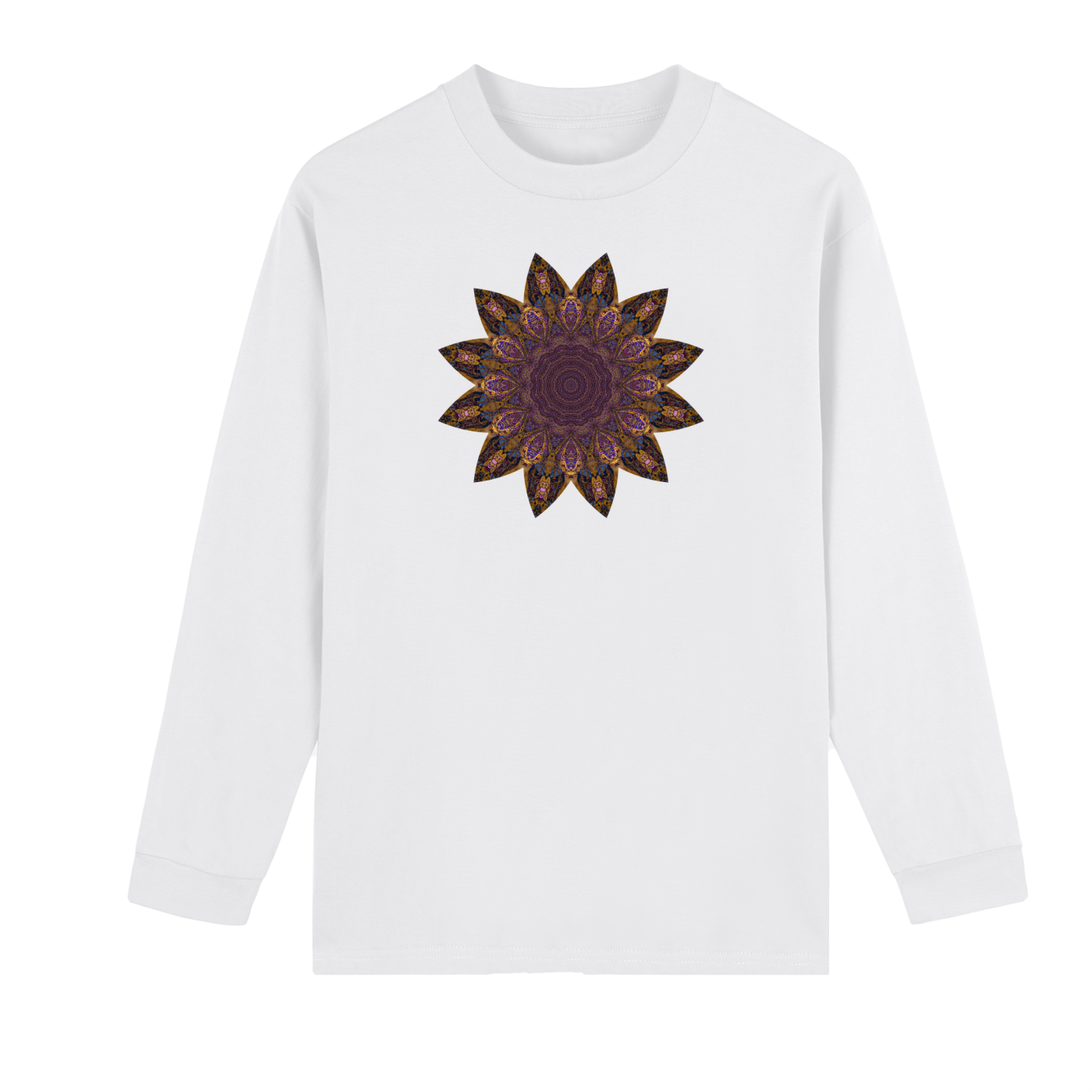 Crew Neck Drop Shoulder Long Sleeve Shirt