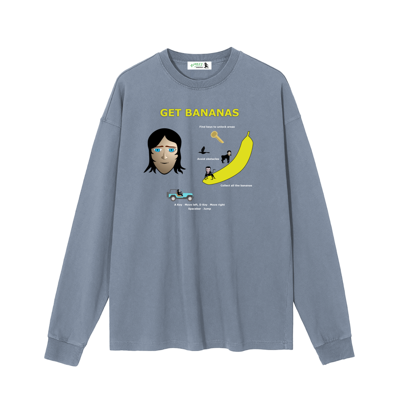 Vintage Washed Long Sleeve T-Shirt