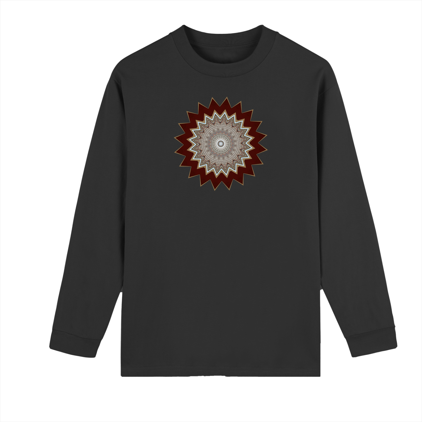 Crew Neck Drop Shoulder Long Sleeve Shirt