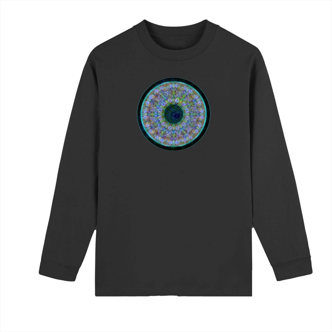 Crew Neck Drop Shoulder Long Sleeve Shirt