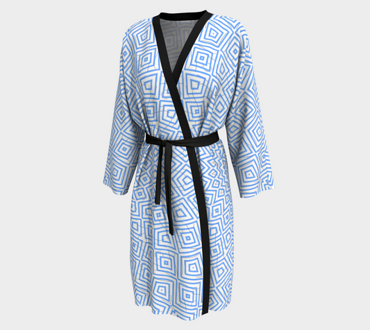 Silk Peignoir - Negligence Series No.1 Blue